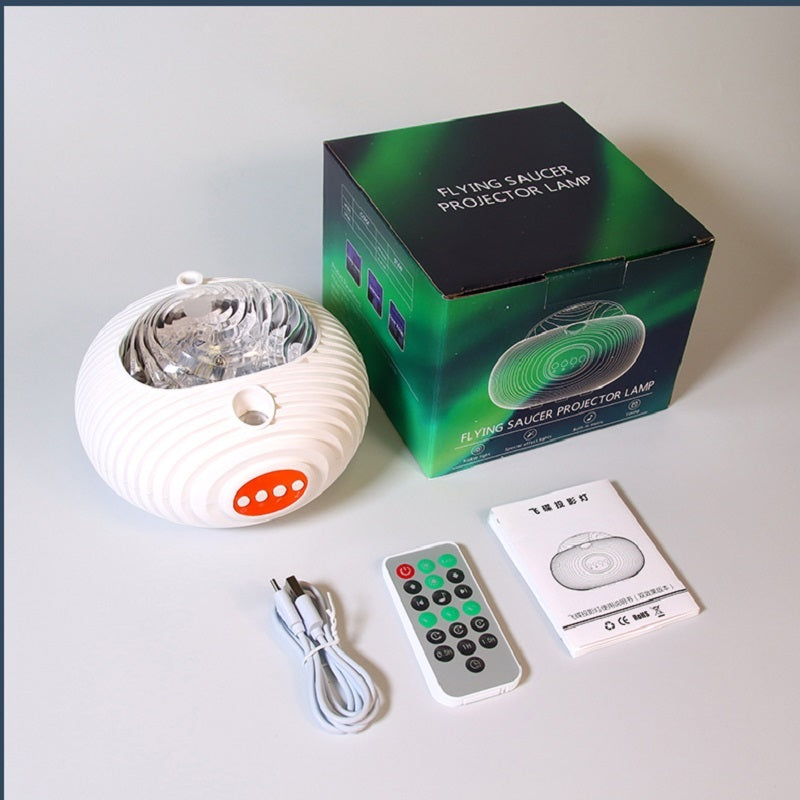 2025 New Double Effect Northern Lights Projector Lamp Milky Way Atmosphere Lamp Starry Sky Lamp White Noise Projector Lamp With Rometes