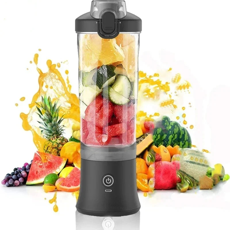 Portable Blender 600ml – USB Rechargeable Smoothie Maker