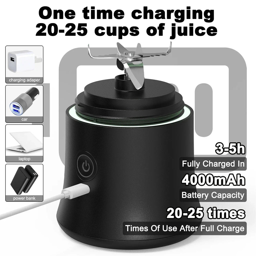Portable Blender 600ml – USB Rechargeable Smoothie Maker