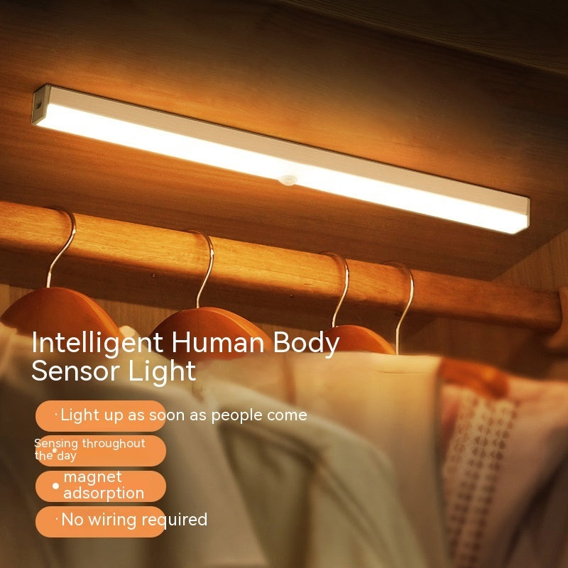Smart Motion Sensor Night Light – Wireless LED Strip Lamp, Auto On/Off